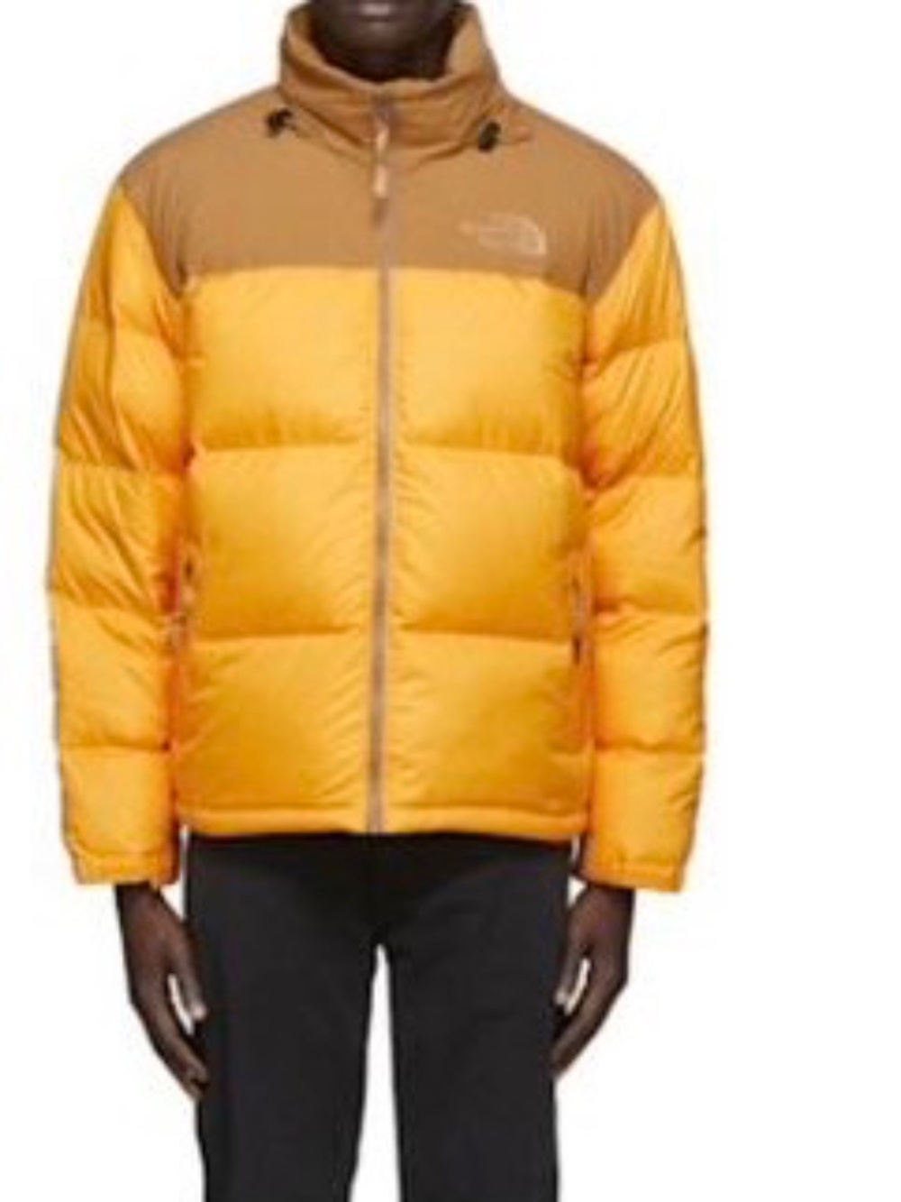 Yellow & Brown Northface Eco Nuptse Jacket